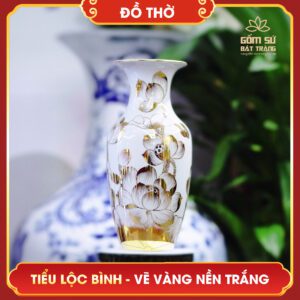tieu loc binh hoa sen ve vang nen trang 1