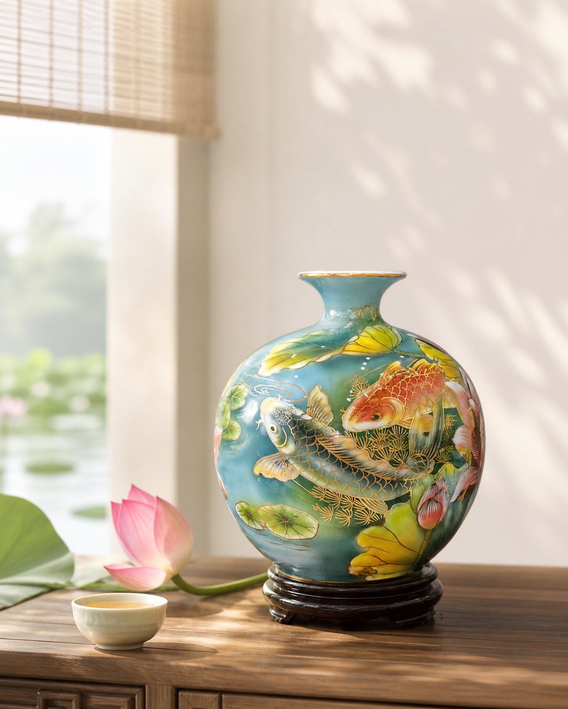 binh tai loc ve vang song ngu lien hoa h30 10