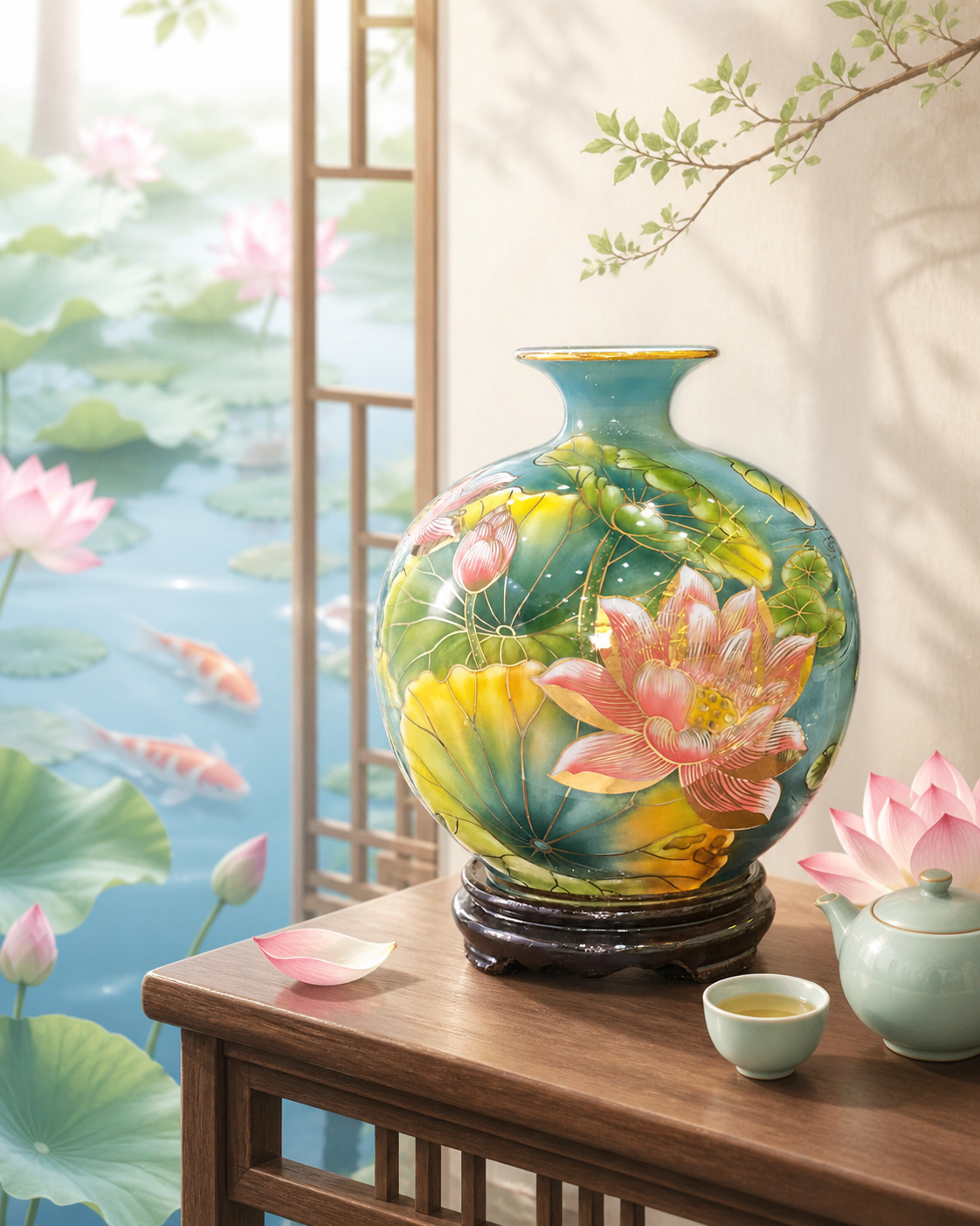 binh tai loc ve vang song ngu lien hoa h30 12