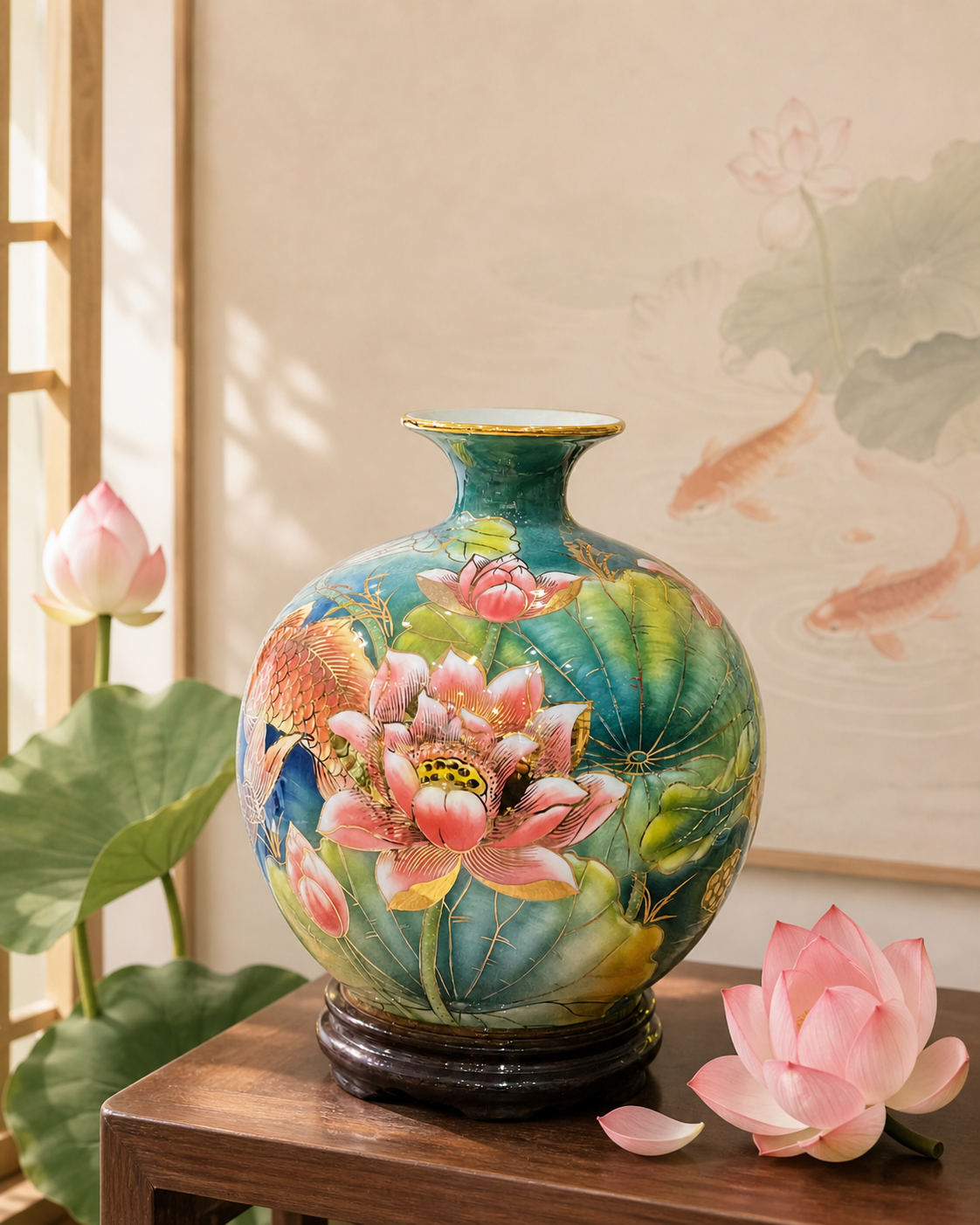 binh tai loc ve vang song ngu lien hoa h30 9