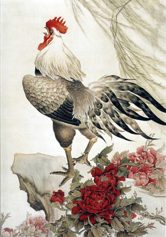 Bình tài lộc vẽ vàng Kê Gia Sum Vầy H30 binh tai loc ve vang ke gia sum vay h30 7