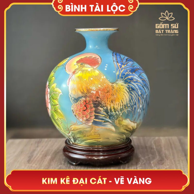 Bình Hút Lộc Phong Thủy - Cách Chọn & Bài Trí Theo Mệnh binh tai loc ve vang kim ke dai cat h26 3