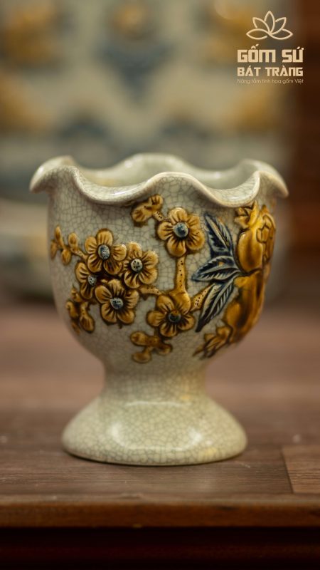 Bộ đồ thờ men rạn Đại Cát bo do tho men ran gom su bat trang 40