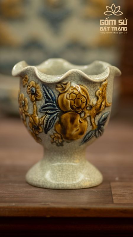 Bộ đồ thờ men rạn Đại Cát bo do tho men ran gom su bat trang 41