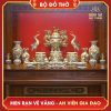 Bộ đồ thờ men rạn vẽ vàng An Viên Gia Đạo