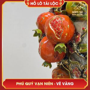 Hồ lô tài lộc vẽ vàng Phú Quý Vạn Niên H110 ho lo tai loc ve vang phu quy van nien h110 9