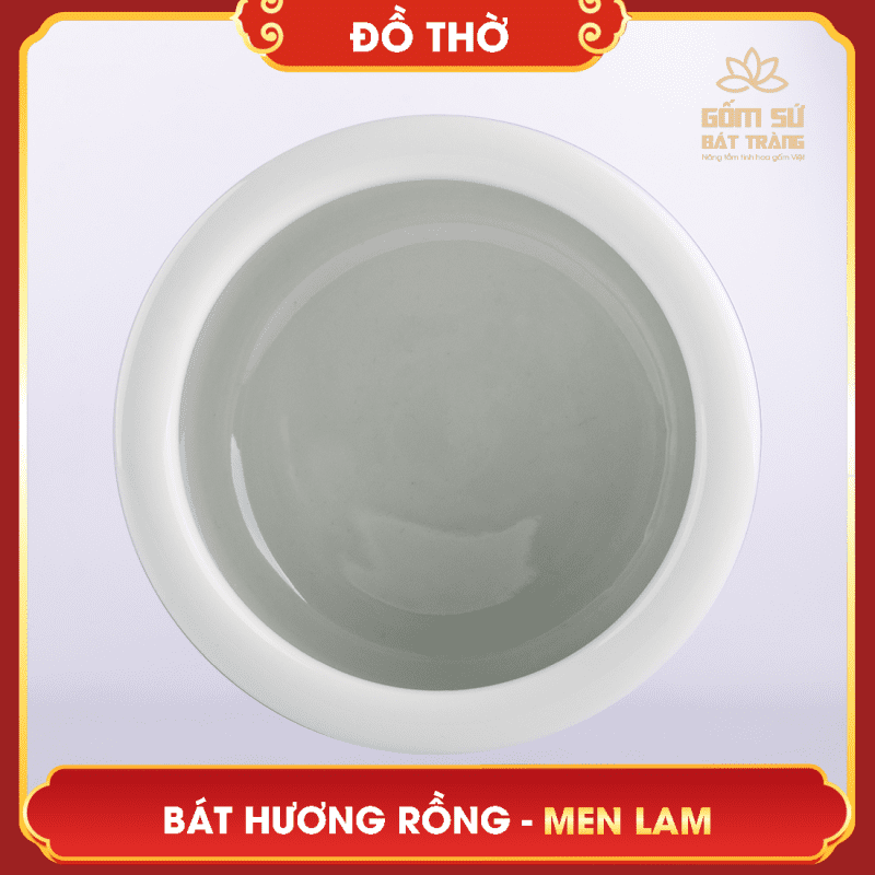 Bộ đồ thờ men lam Đại Cát bo do tho men lam 20