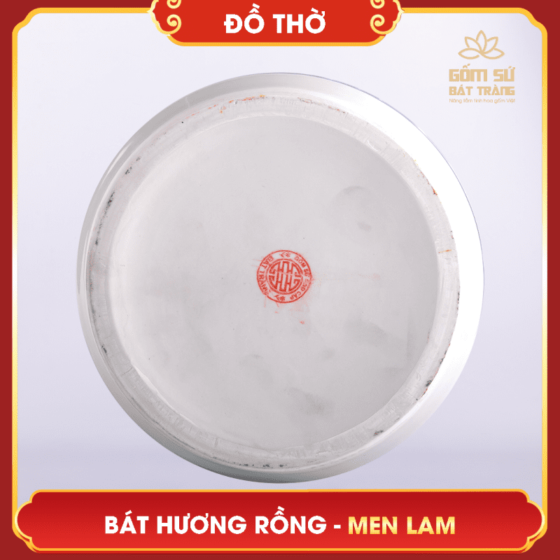 Bộ đồ thờ men lam Đại Cát bo do tho men lam 21