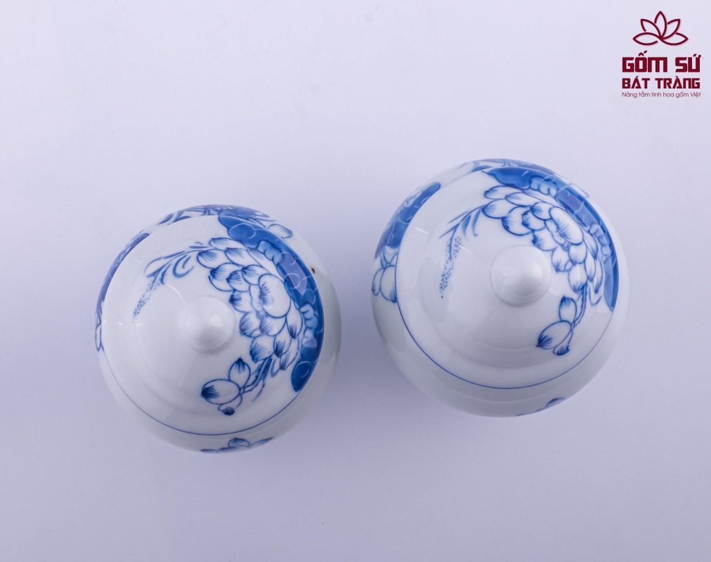 Bộ đồ thờ men lam Đại Cát bo do tho men lam 24