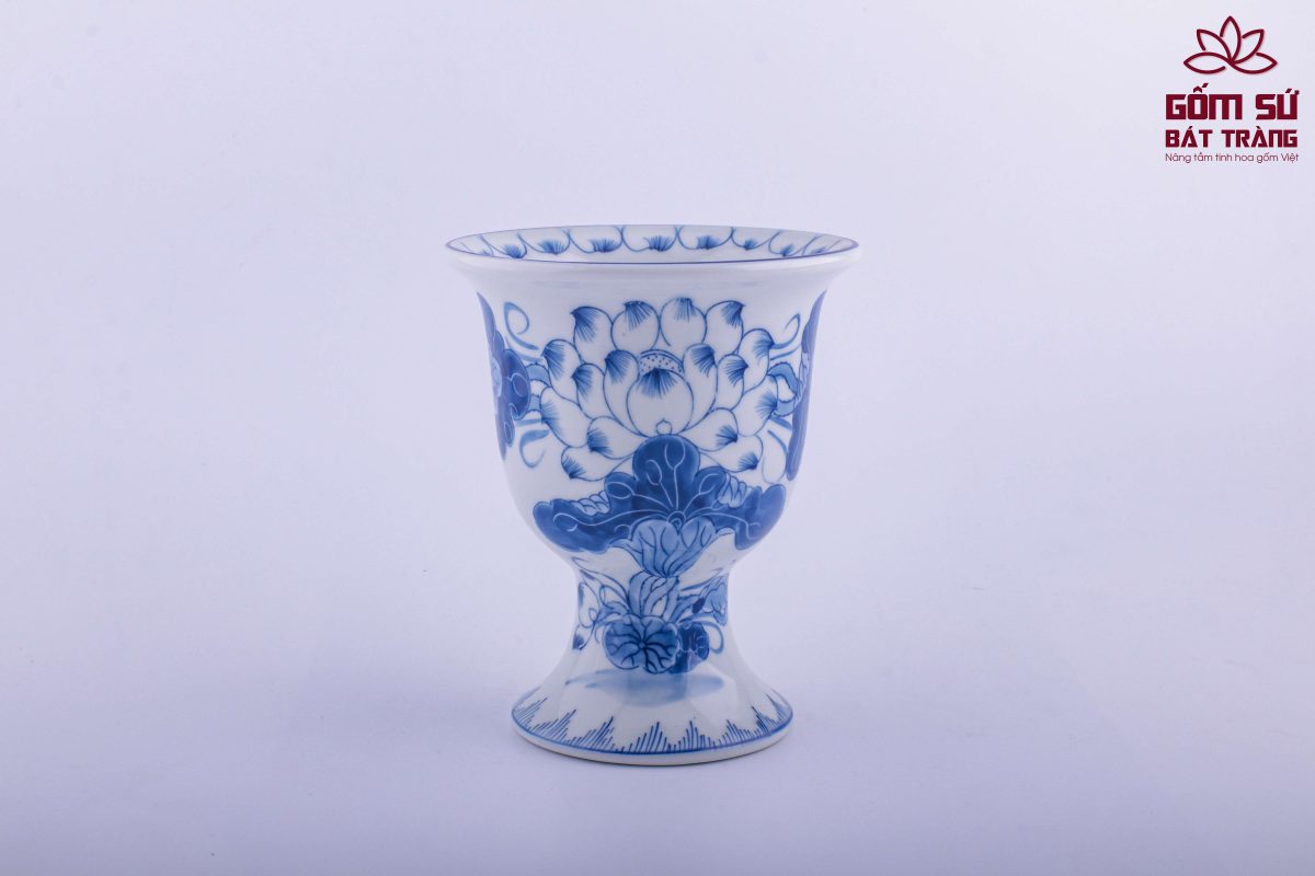 Bộ đồ thờ men lam Đại Cát bo do tho men lam 40