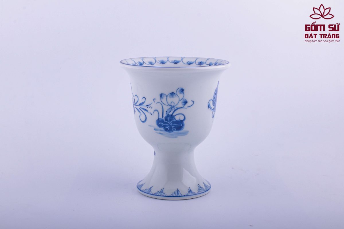 Bộ đồ thờ men lam Đại Cát bo do tho men lam 41