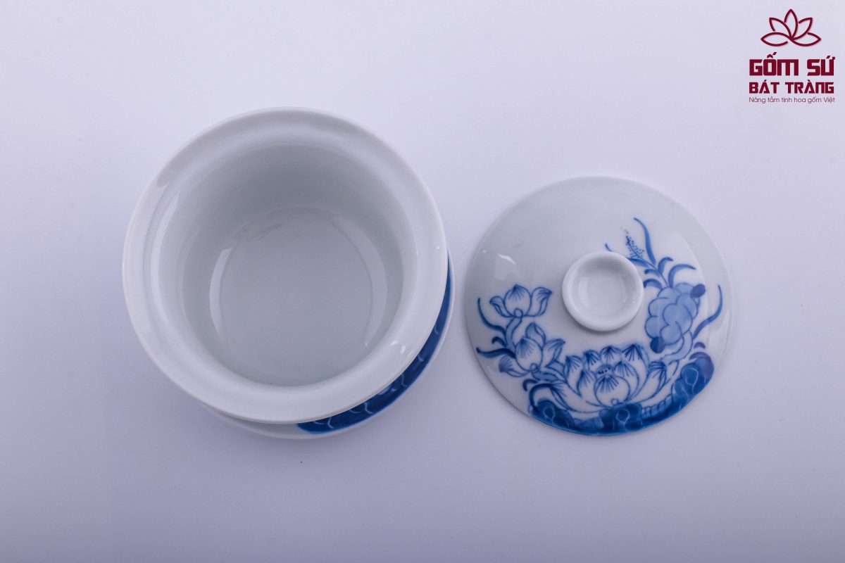 Bộ đồ thờ men lam Đại Cát bo do tho men lam 49