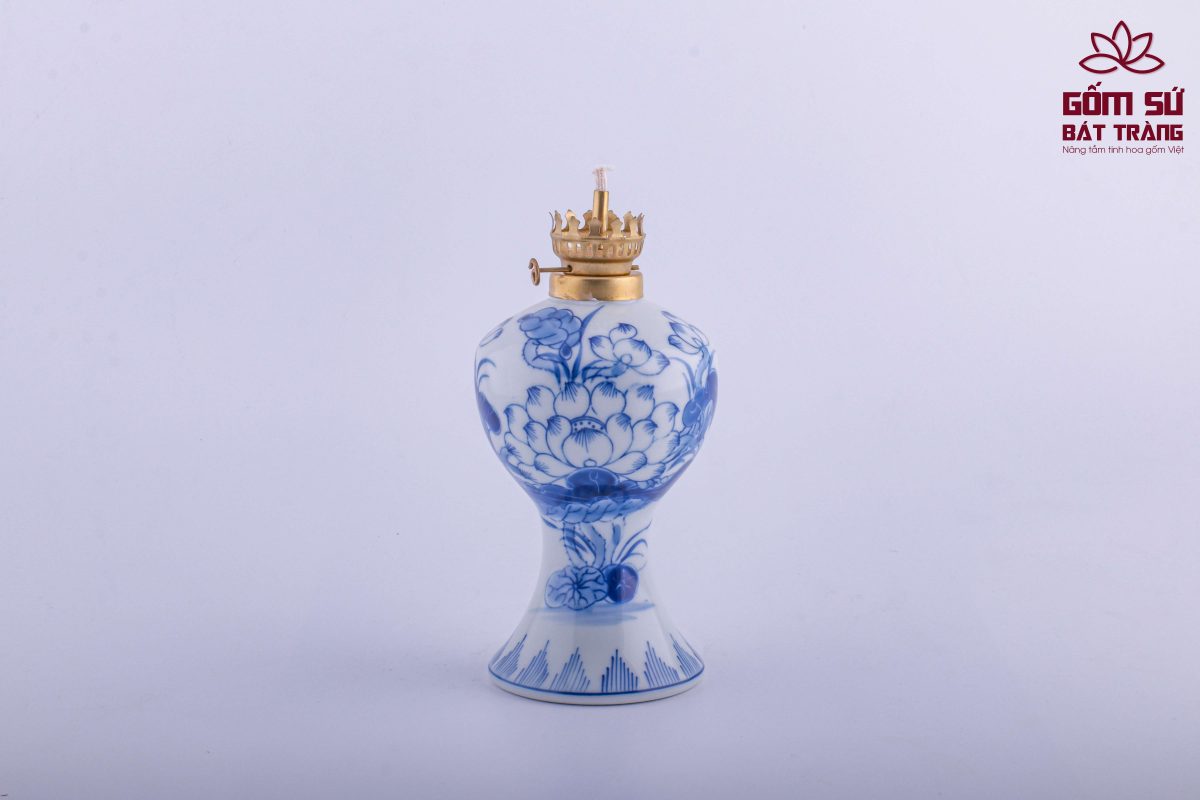 Bộ đồ thờ men lam Đại Cát bo do tho men lam 50