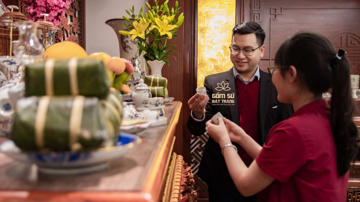 Bộ ngũ sự bằng gốm sứ - Tinh hoa nghệ thuật không gian thờ bo ngu su bang su 17