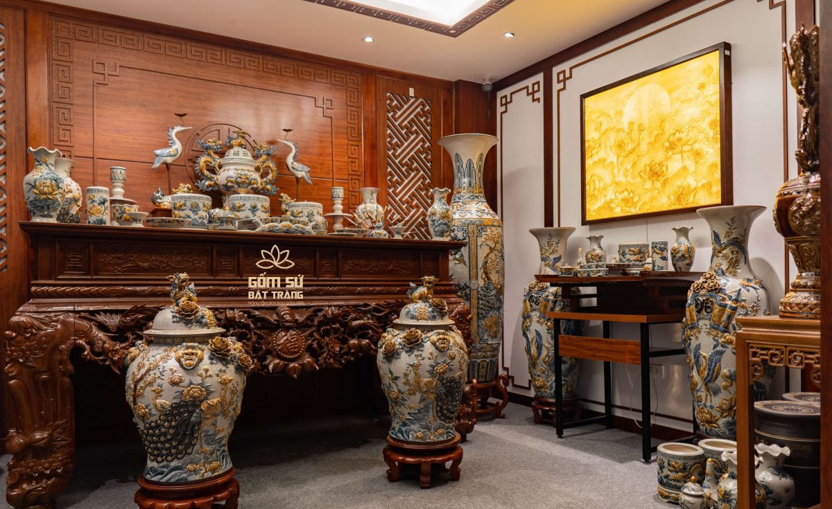 Bộ ngũ sự bằng gốm sứ - Tinh hoa nghệ thuật không gian thờ bo ngu su bang su 19