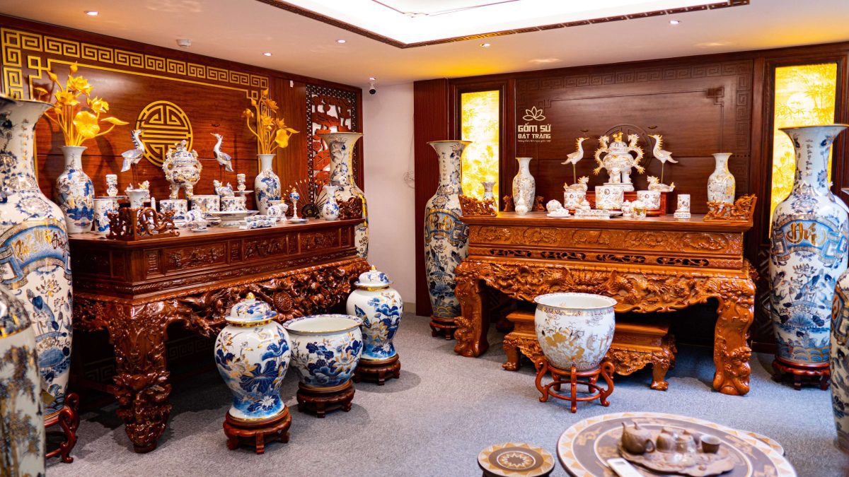 Bộ ngũ sự bằng gốm sứ - Tinh hoa nghệ thuật không gian thờ bo ngu su bang su 20