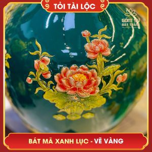 Tỏi tài lộc vẽ vàng Bát Mã xanh lục toi tai loc ve vang bat ma xanh luc 4