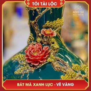 Tỏi tài lộc vẽ vàng Bát Mã xanh lục toi tai loc ve vang bat ma xanh luc 7