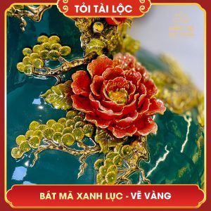 Tỏi tài lộc vẽ vàng Bát Mã xanh lục toi tai loc ve vang bat ma xanh luc 8