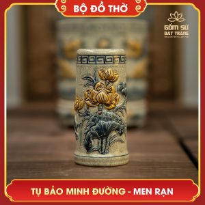 Bộ đồ thờ men rạn Tụ Bảo Minh Đường bo do tho men ran tu bao minh duong 10