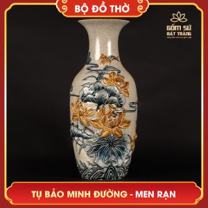 Bộ đồ thờ men rạn Tụ Bảo Minh Đường bo do tho men ran tu bao minh duong 4