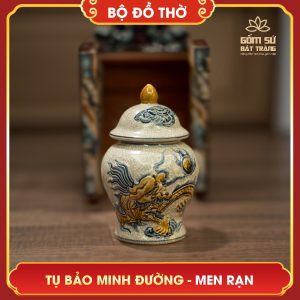 Bộ đồ thờ men rạn Tụ Bảo Minh Đường bo do tho men ran tu bao minh duong 5