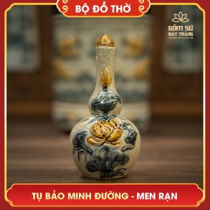 Bộ đồ thờ men rạn Tụ Bảo Minh Đường bo do tho men ran tu bao minh duong 9