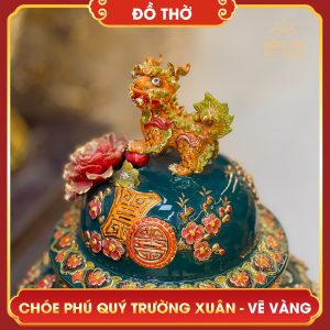 Chóe Phú Quý Trường Xuân Vẽ Vàng Xanh Ngọc Lục Bảo choe phu quy truong xuan ve vang xanh ngoc luc bao 3