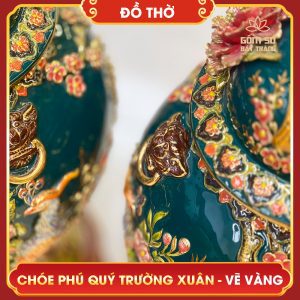 Chóe Phú Quý Trường Xuân Vẽ Vàng Xanh Ngọc Lục Bảo choe phu quy truong xuan ve vang xanh ngoc luc bao 4