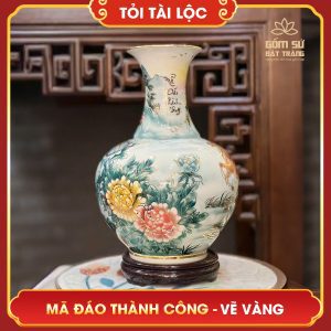Tỏi tài lộc vẽ vàng Mã Đáo Thành Công H45 toi tai loc ve vang ma dao thanh cong h45 2