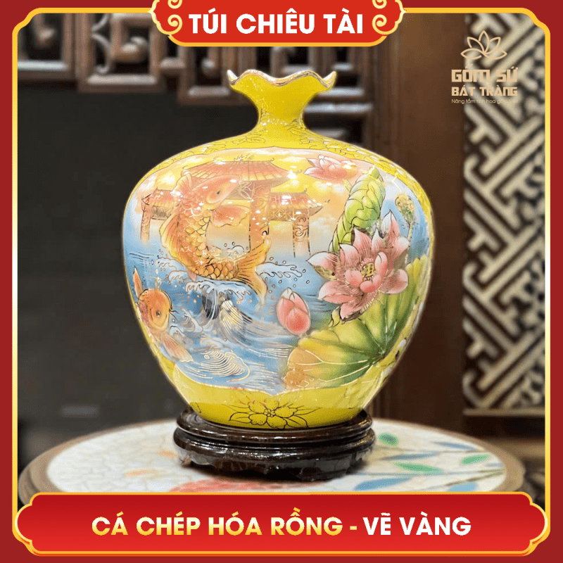 tui chieu tai loc nhi canh ve vang ca chep hoa rong h35 1