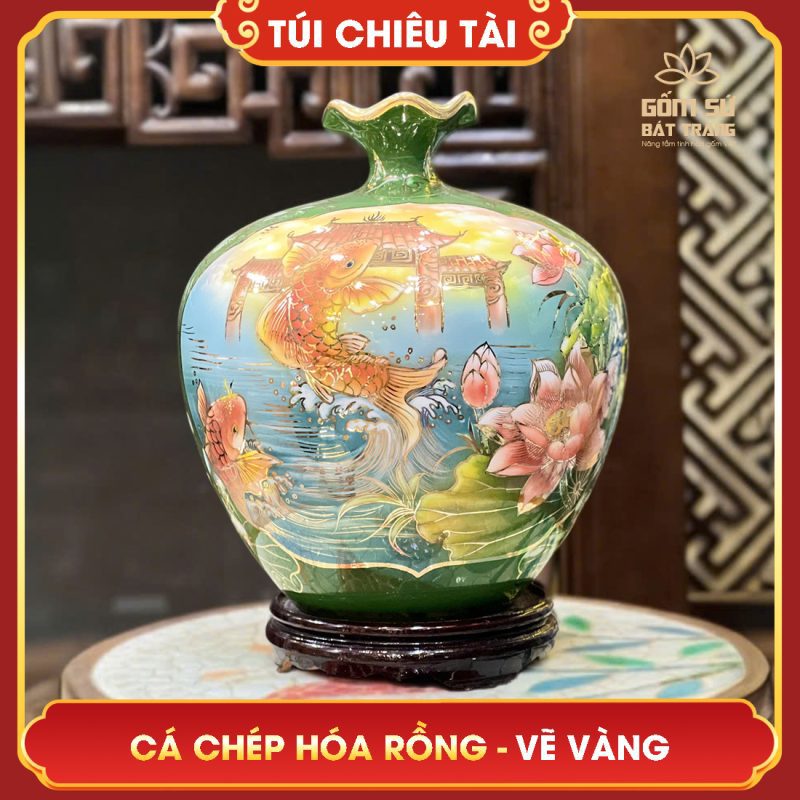 tui chieu tai loc nhi canh ve vang ca chep hoa rong h35 3
