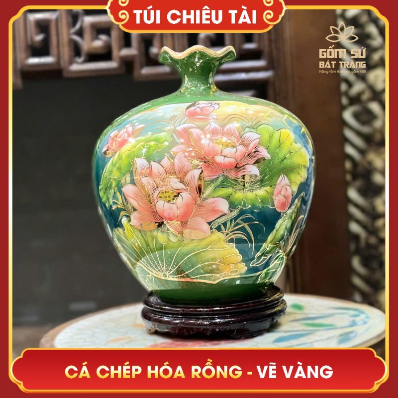 tui chieu tai loc nhi canh ve vang ca chep hoa rong h35 4