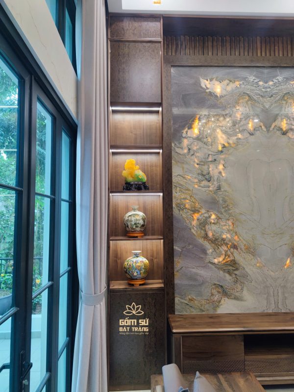 Bình Hút Tài Lộc Vẽ Vàng 24k - Tài Lộc Như Ý, Phú Quý Toàn Gia binh hut tai loc ve vang 24k 6