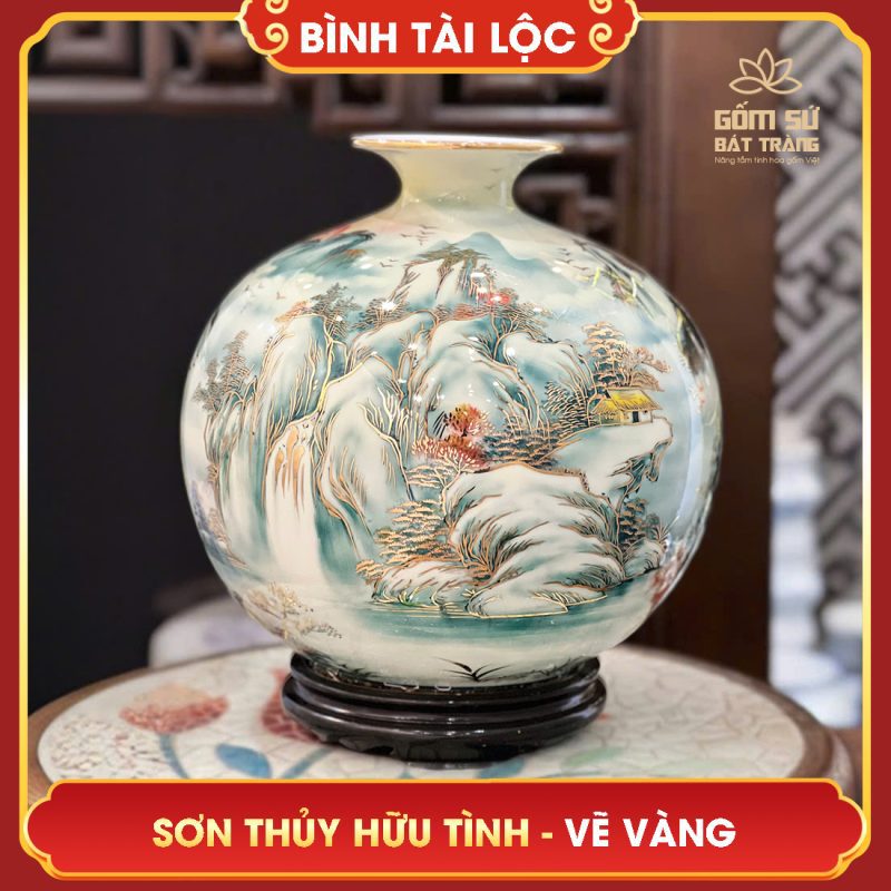 Bình Hút Lộc Phong Thủy - Cách Chọn & Bài Trí Theo Mệnh binh tai loc ve vang son thuy huu tinh h35 1