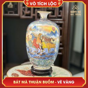 Vò tích lộc vẽ vàng Bát Mã Thuận Buồm H38 vo tich loc ve vang bat ma thuan buom h38 3