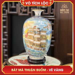 Vò tích lộc vẽ vàng Bát Mã Thuận Buồm H38 vo tich loc ve vang bat ma thuan buom h38 4