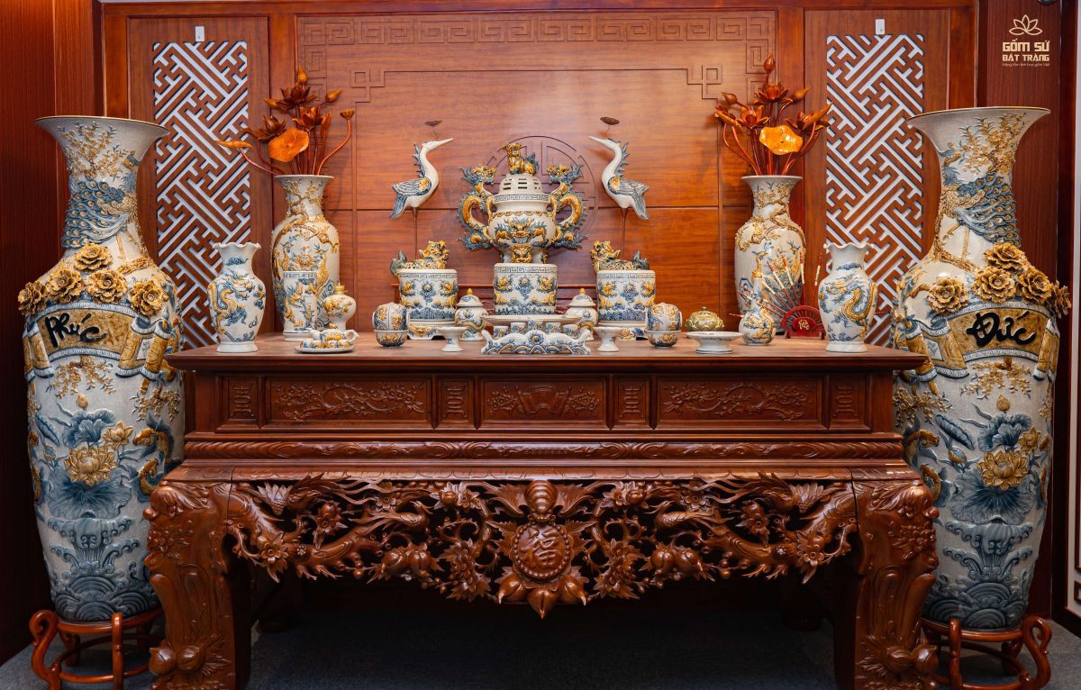 Thỉnh Trọn Bộ Đồ Thờ Bát Tràng Cho Không Gian Tâm Linh bo do tho bat trang 14