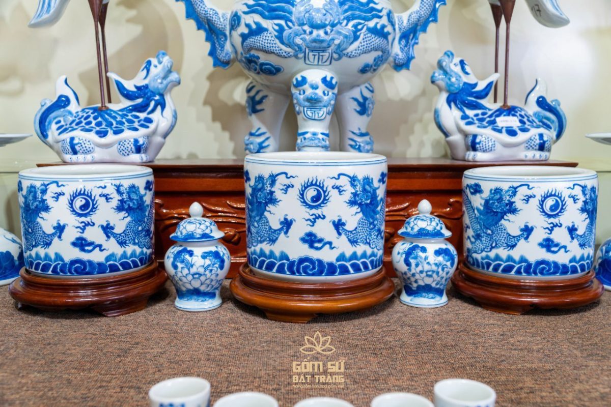 Trọn Bộ Đồ Thờ Cúng Bát Tràng Cao Cấp, Chuẩn Phong Thủy tron bo do tho cung bat trang 22