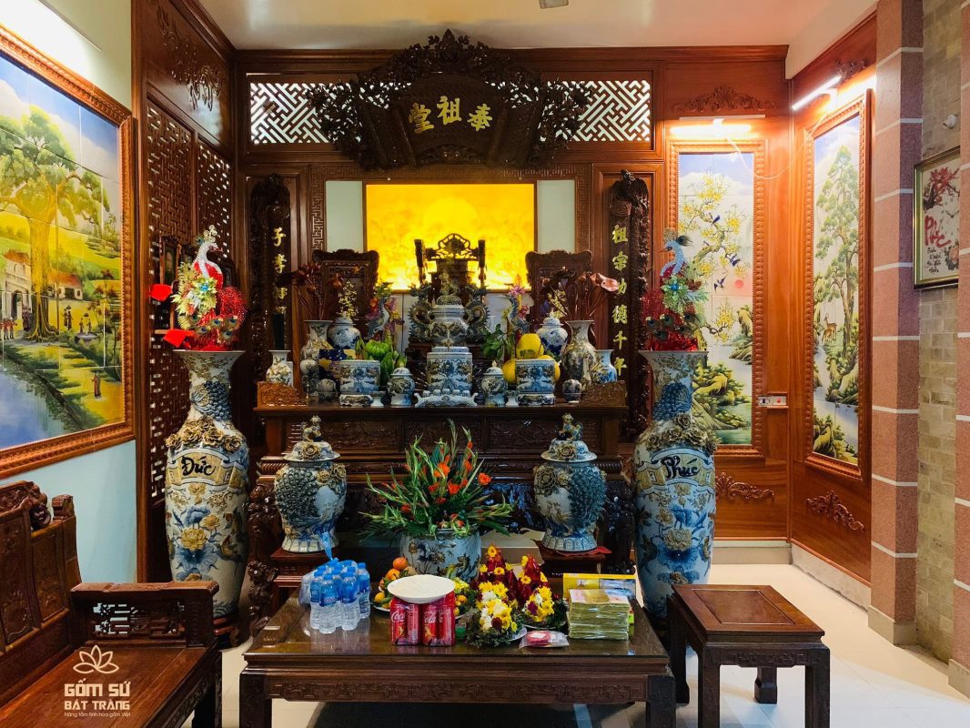 Trọn Bộ Đồ Thờ Cúng Bát Tràng Cao Cấp, Chuẩn Phong Thủy tron bo do tho cung bat trang 42
