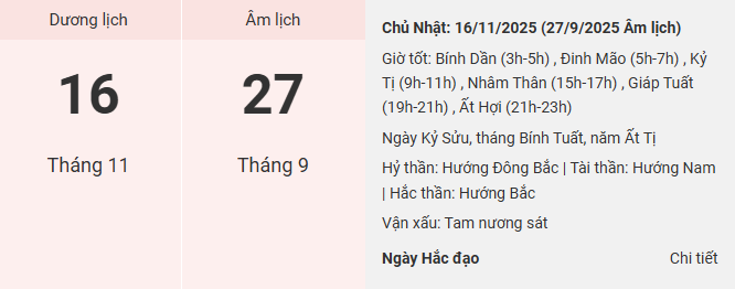 lich am thang 11 2025 16