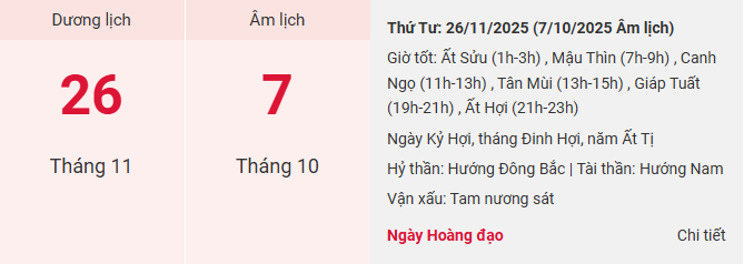 lich am thang 11 2025 26